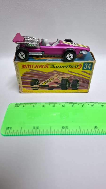 Vintage Matchbox Diecast No.34 "Formula 1 Racing Car" Made By Lesney - Excellent Condition