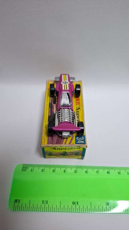 Vintage Matchbox Diecast No.34 "Formula 1 Racing Car" Made By Lesney - Excellent Condition