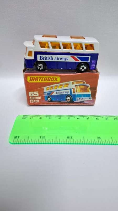 Vintage Matchbox Diecast No.65 "Airport Couch British Airways " Made By Lesney - Excellent Condition