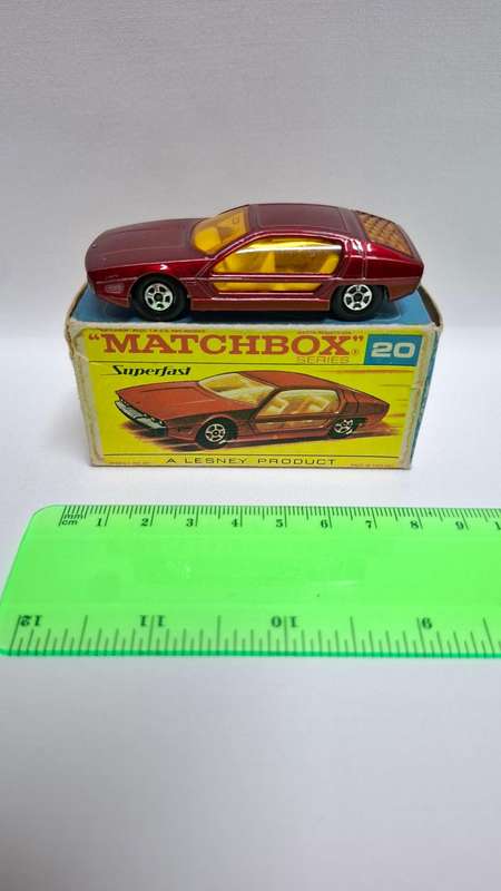 Vintage Matchbox Diecast No.20 "Lomborghini Marzal" Made By Lesney - Excellent Condition