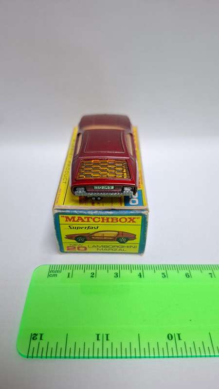 Vintage Matchbox Diecast No.20 "Lomborghini Marzal" Made By Lesney - Excellent Condition