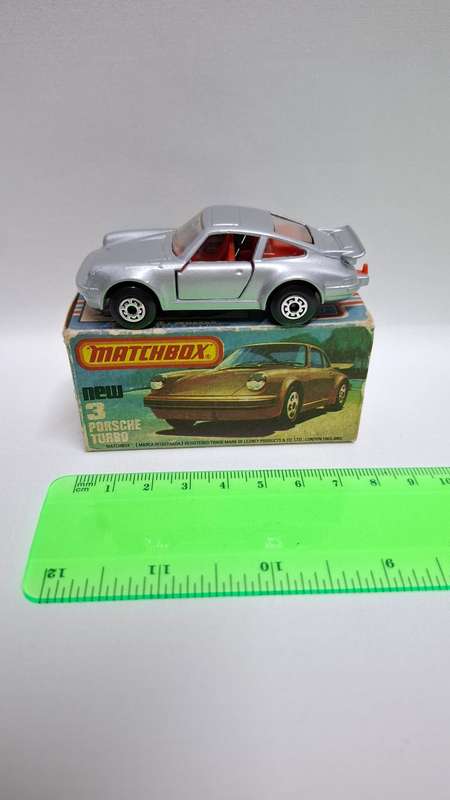Vintage Matchbox Diecast No.3 "Porsche 911 Turbo" Made By Lesney - Excellent Condition