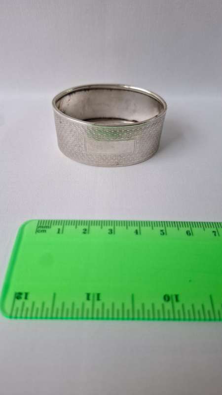 Beautiful Vintage Birmingham Hallmark Silver Napkin Ring (12.5g) 1940-1941 - Good Condition