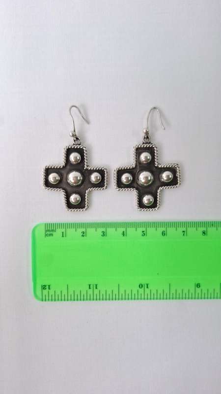 Stunning Vintage Cross Dangles - Mexican Sterling Silver 925 (15.6g) - Excellent Condition