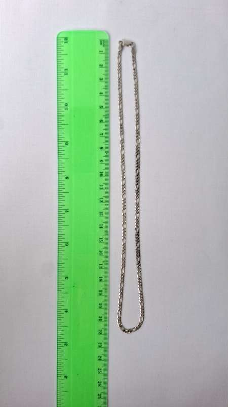 Stunning Vintage Italian 925 Sterling Silver Figaro Chain Necklace (4.6g) - Excellent Condition