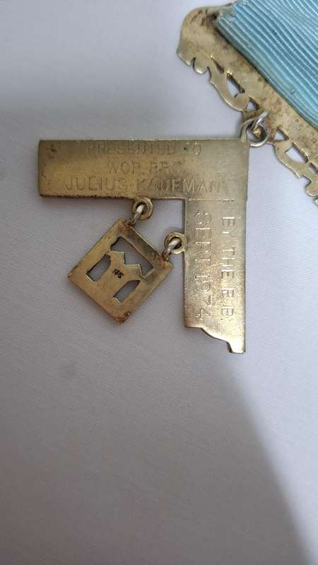Masonic  Sterling Silver Medal from Lodge Britannia, No.3117 E.C. Dating 1972 - 1974  Good Condition