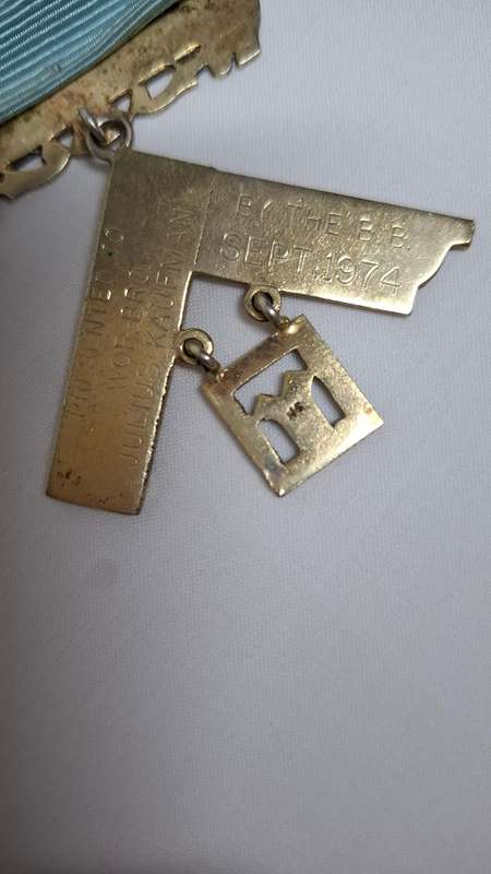 Masonic  Sterling Silver Medal from Lodge Britannia, No.3117 E.C. Dating 1972 - 1974  Good Condition