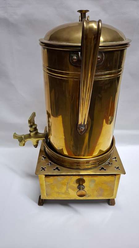 Beautiful Cape Brass Coffee Konfoor and Tessie- T.C. Falck 1972 Robertson - Excellent Condition