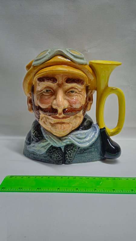 Large Royal Doulton  Character Jug "Veteran Motorist"  - Excellent Condition