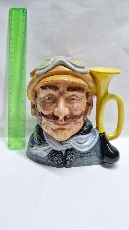 Large Royal Doulton  Character Jug "Veteran Motorist"  - Excellent Condition
