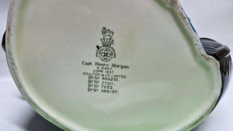 Large Royal Doulton  Character Jug "Captain Henry Morgan"  - Excellent Condition