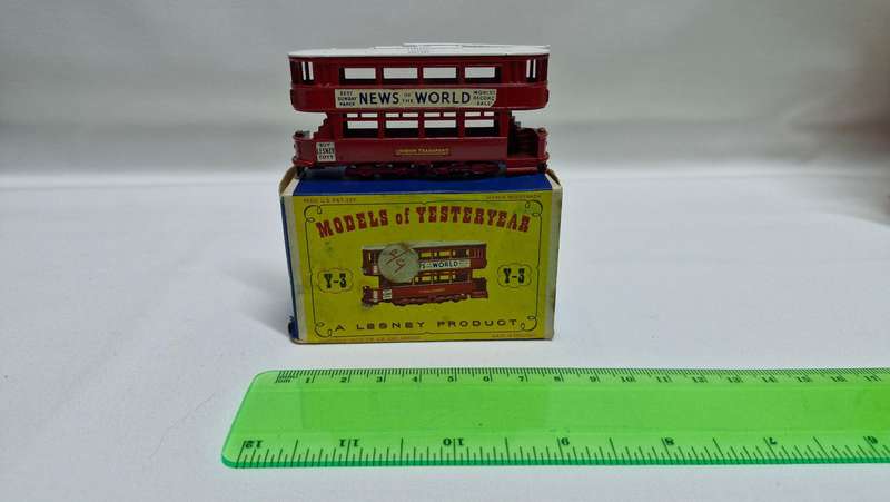 Vintage Lesney DiecastY-3 1907 London 'E' Class Tramcar- Good Condition.