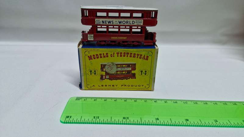 Vintage Lesney DiecastY-3 1907 London 'E' Class Tramcar- Good Condition.