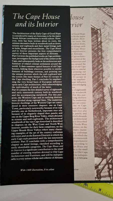 VeryRare Limited Edition1985 The Cape House and its Interior by Obholzer-Baraitser-Malherbe 879/1600