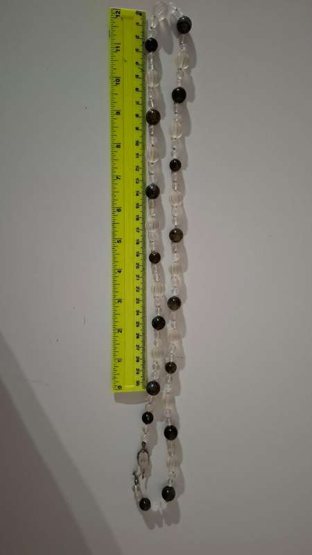Stunning Vintage Djakarta Style Necklace with Silver Clasp in Excellent Condition (80 cm long)