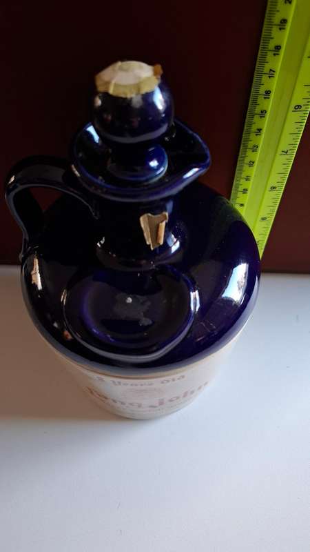 Vintage 8 Year Old Long John Finest Scotch Whiskey 750 ml in Original Jug Still Sealed