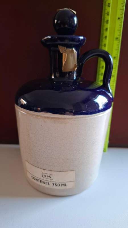 Vintage 8 Year Old Long John Finest Scotch Whiskey 750 ml in Original Jug Still Sealed