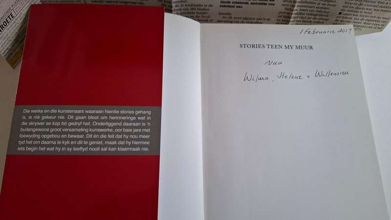 Juweel vir S.A Kunsbeleggers - Stories Teen my Muur - Matthys Strydom -Puik Kondisie