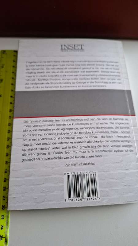 Juweel vir S.A Kunsbeleggers - Stories Teen my Muur - Matthys Strydom -Puik Kondisie