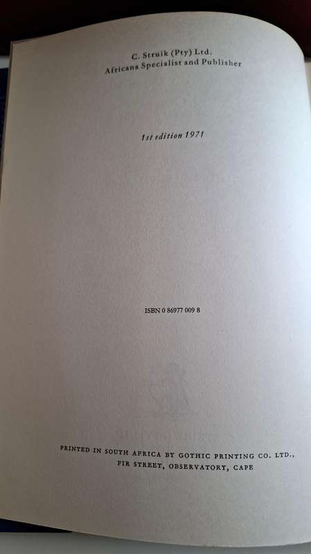 Robben Island  By Simon a. de Villiers  Book in Good Condition First Edition 1971