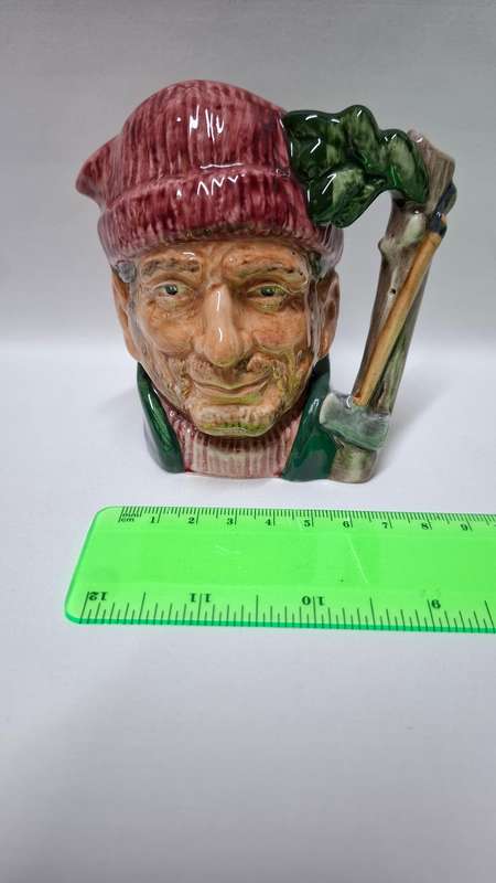 Royal Doulton  Medium Size Character Jug "The Lumber Jack D. 6613"  - Excellent Condition