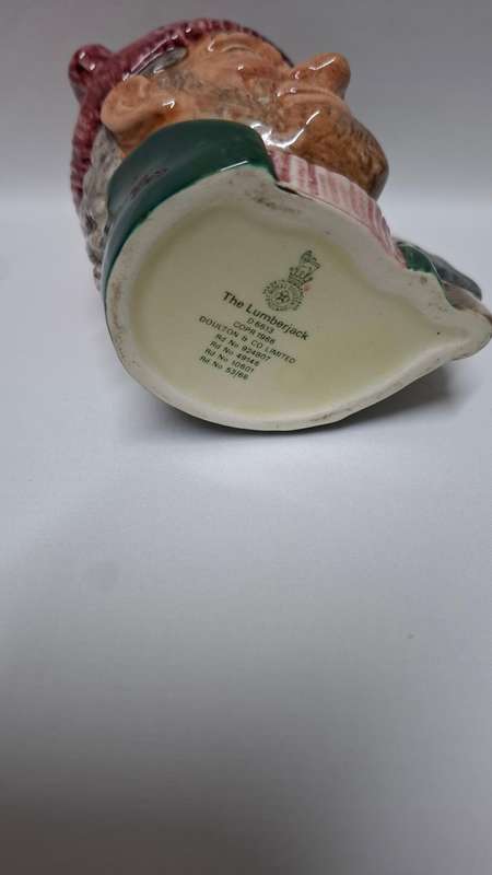 Royal Doulton  Medium Size Character Jug "The Lumber Jack D. 6613"  - Excellent Condition