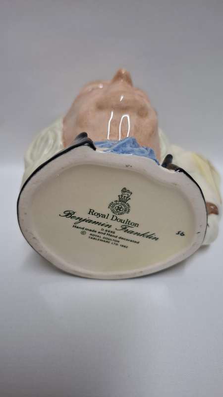 Royal Doulton  Medium Size Character Jug "Benjamin Franklin" D.6695 - Excellent Condition