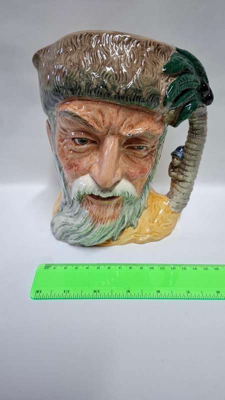 Royal Doulton Large Toby Jug "Robinson Crusoe " D. 6539 - Excellent Condition