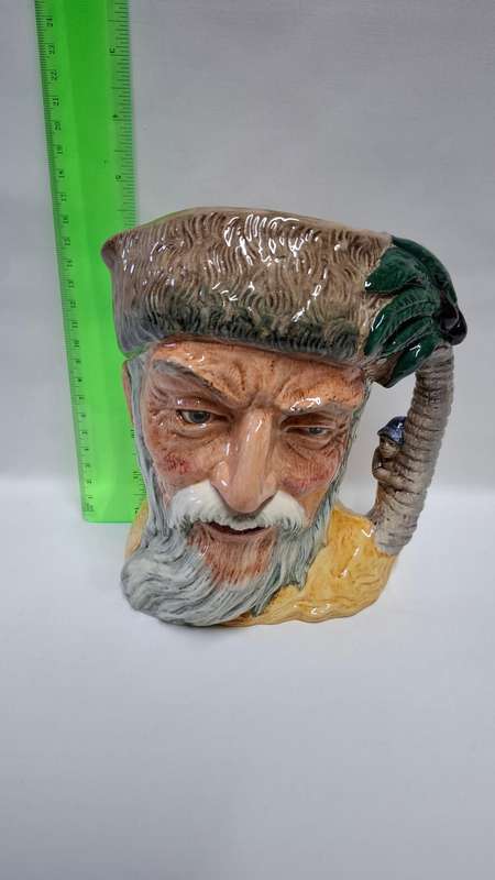 Royal Doulton Large Toby Jug "Robinson Crusoe " D. 6539 - Excellent Condition