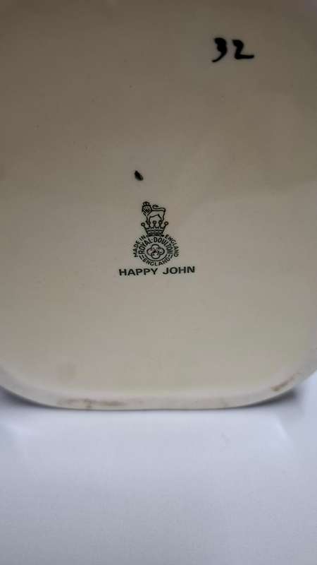 Royal Doulton Large Toby Jug " Happy John " D. 6070 - Excellent Condition