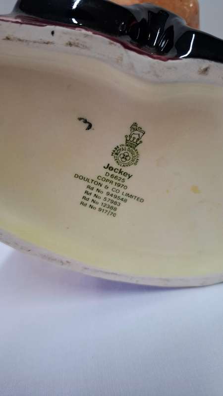 Royal Doulton Large Toby Jug - "Jockey" D. 6625 - Excellent Condition