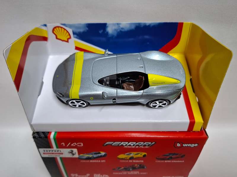 Ferrari Monza SP1 Diecast 1/43 scale Shell's Innovation Partnership With Ferrari- Good Condition
