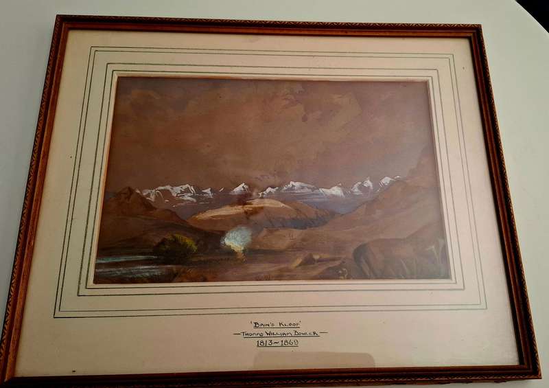 Thomas William Bowler 1813-1869 S.A. Artist Watercolour on Paper "Bains Kloof"