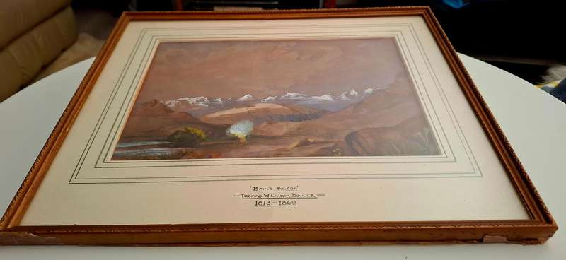 Thomas William Bowler 1813-1869 S.A. Artist Watercolour on Paper "Bains Kloof"