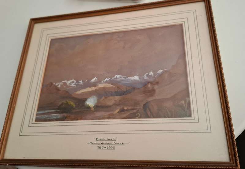 Thomas William Bowler 1813-1869 S.A. Artist Watercolour on Paper "Bains Kloof"