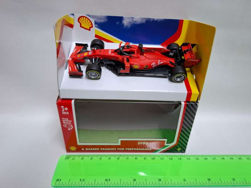 Ferrari SF90 Diecast 1/43 scale Shell's Innovation Partnership With Ferrari- Good Condition