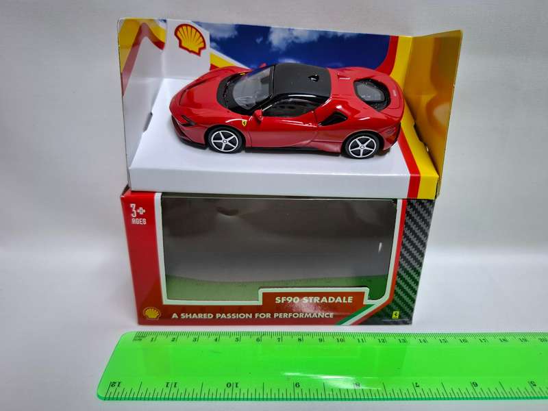 Ferrari SF90 Stradale Diecast 1/43 scale Shell's Innovation Partnership With Ferrari- Good Condition