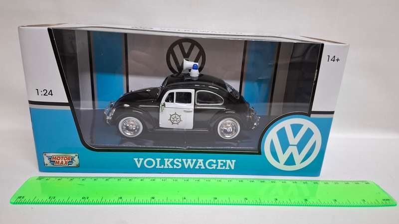 Vintage MotorMax Diecast Volkwagen Beetle Police Collectable - Excellent Condition