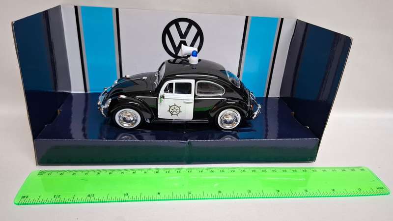 Vintage MotorMax Diecast Volkwagen Beetle Police Collectable - Excellent Condition