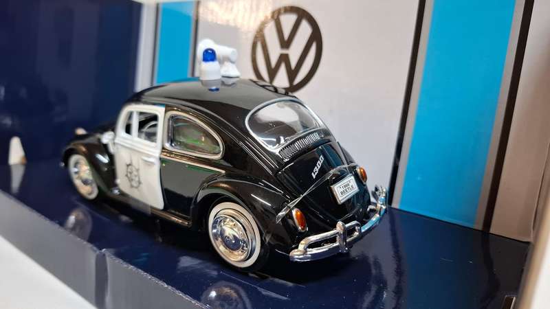 Vintage MotorMax Diecast Volkwagen Beetle Police Collectable - Excellent Condition