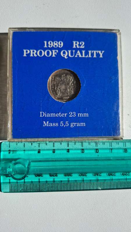 1989 Proof Quality Two Rand Coin in Good Condition