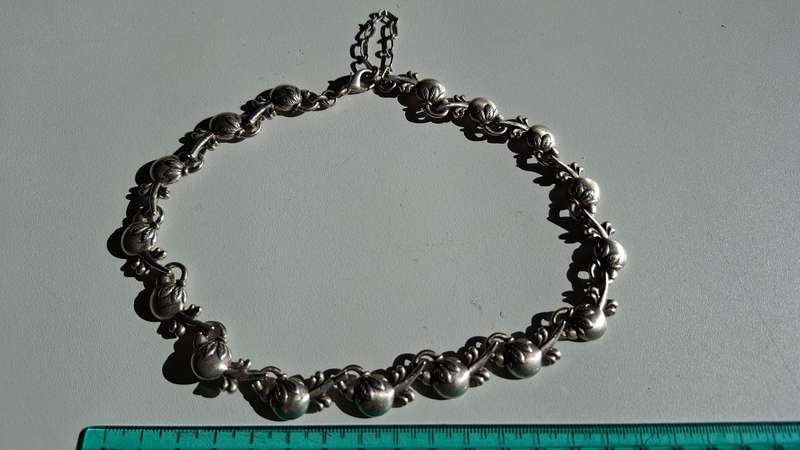 Stunning Costume Necklace with Kettle Motives in Good Condition