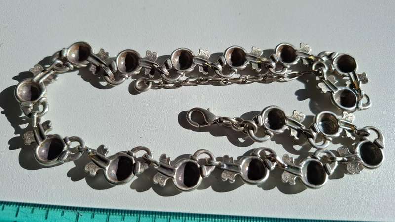 Stunning Costume Necklace with Kettle Motives in Good Condition