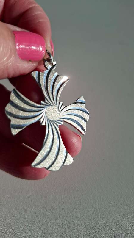 Sterling 950 Silver Cross Pendant