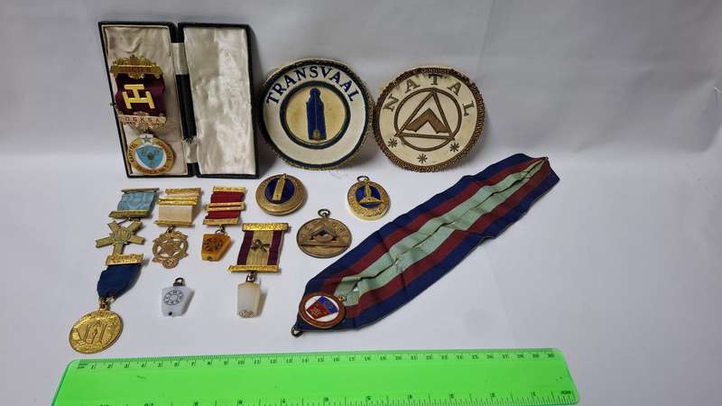 Vintage Collection of Masonic Badges and Medals - Good Condition