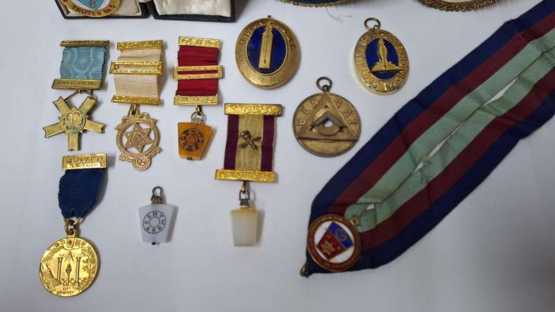 Vintage Collection of Masonic Badges and Medals - Good Condition