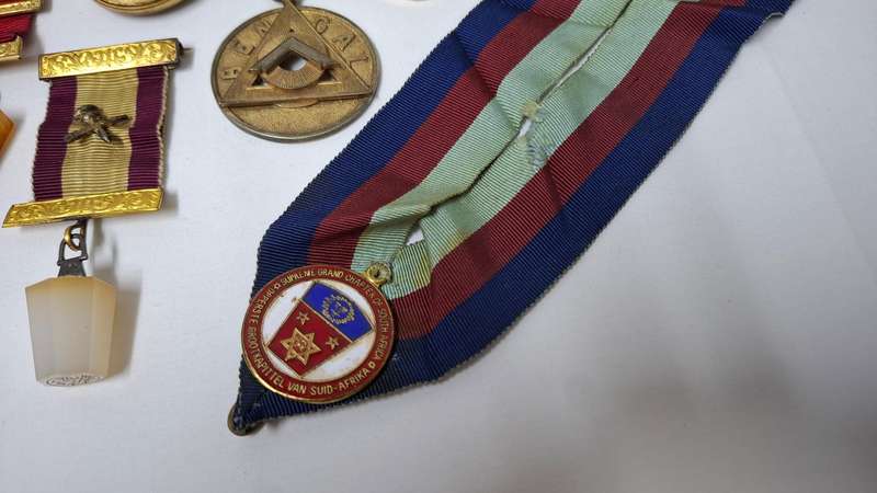 Vintage Collection of Masonic Badges and Medals - Good Condition