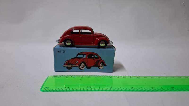 Vintage Red Diecast Mercury Volkswagen Beetle - Excellent Condition