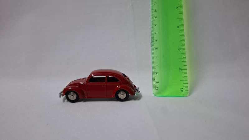 Vintage Red Diecast Mercury Volkswagen Beetle - Excellent Condition
