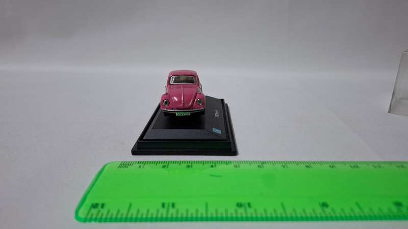 Vintage Cararama Diecast Pink Volkswagen Beetle - Excellent Condition